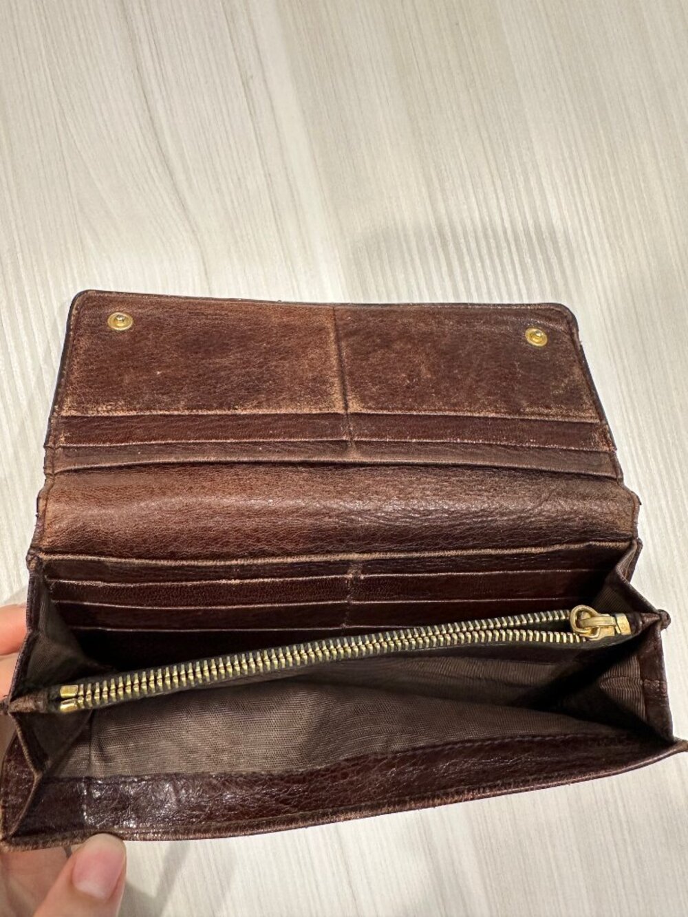 Vintage Prada Brown Leather Wallet - Picture 4 of 4
